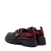 Scarpa combat in naplak con fibbia. - TreemmeCreazioni