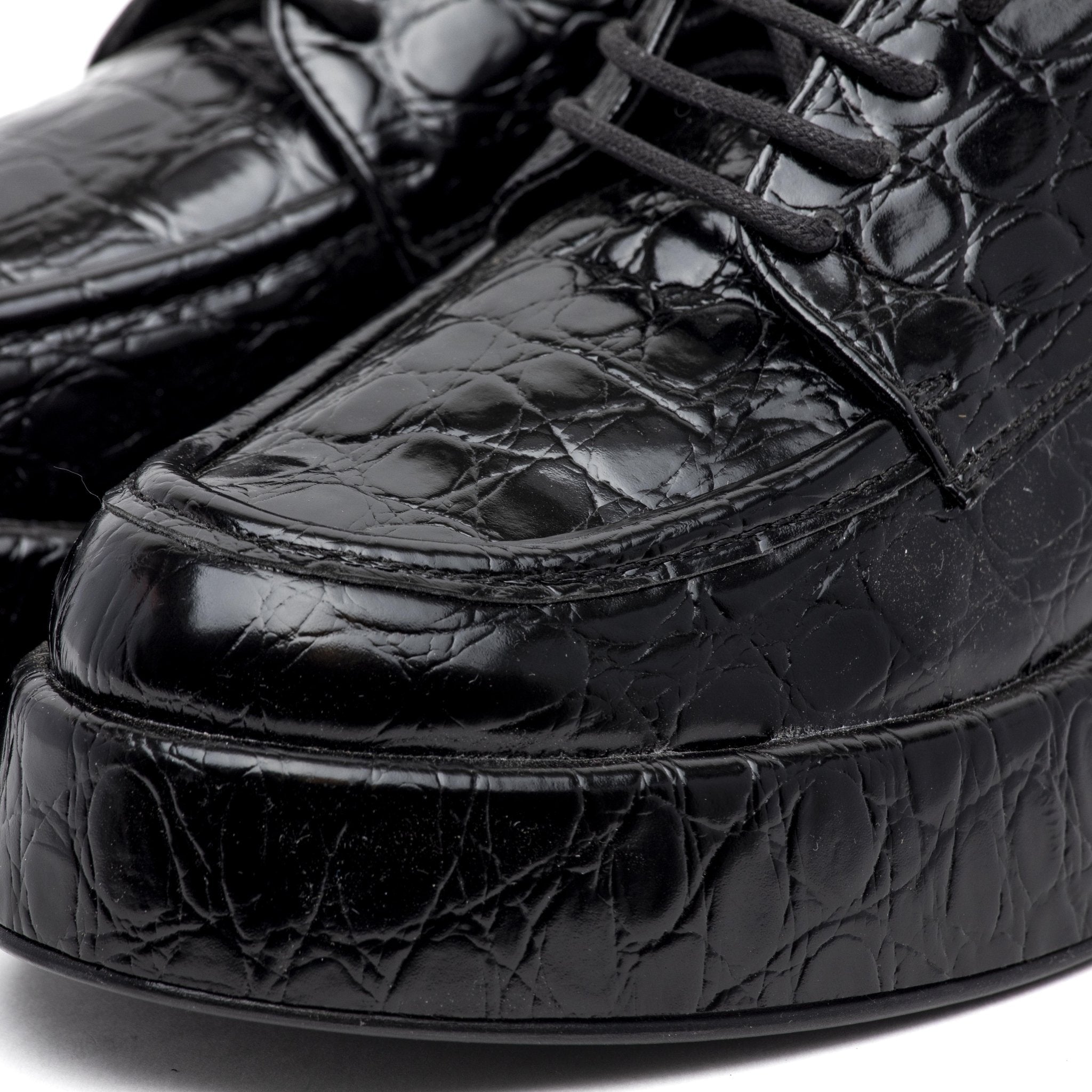 Scarpa stringata in cocco con platform. - TreemmeCreazioni