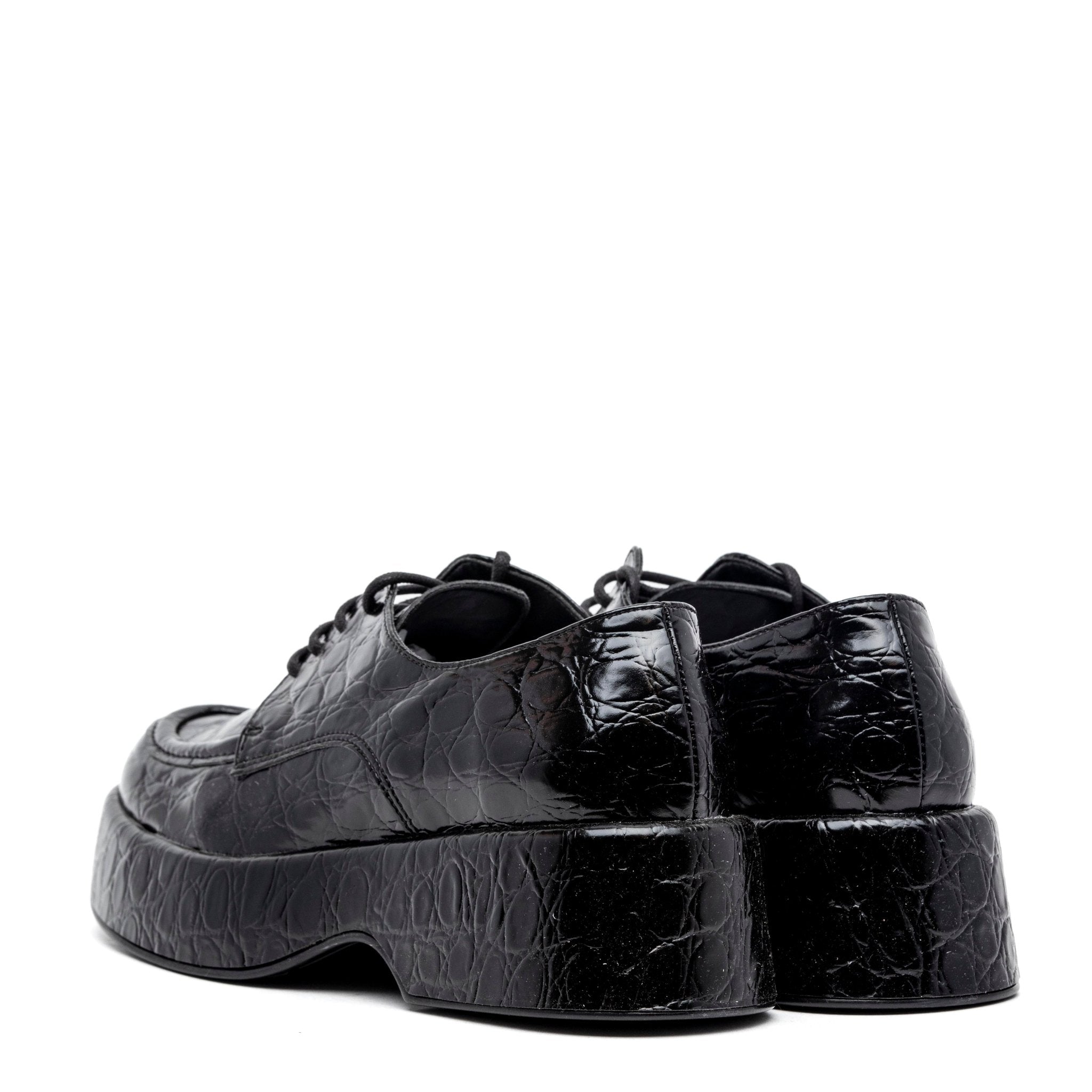 Scarpa stringata in cocco con platform. - TreemmeCreazioni