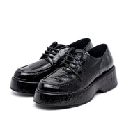 Scarpa stringata in cocco con platform. - TreemmeCreazioni