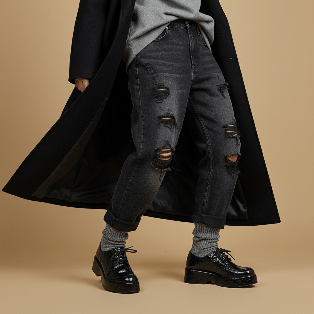 Scarpa stringata in cocco con platform. - TreemmeCreazioni