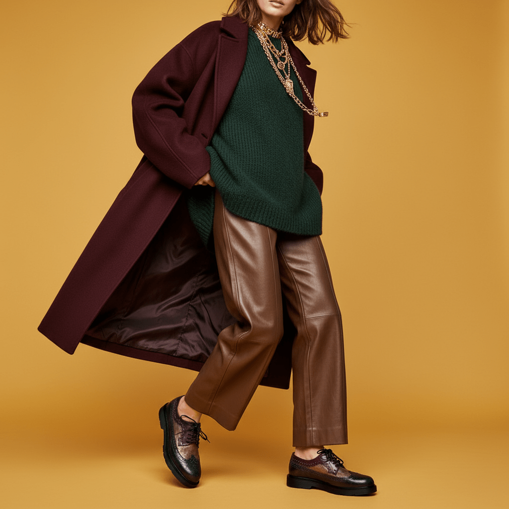 Scarpa stringata Oxford in pelle laminata. - TreemmeCreazioni