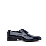 Scarpa uomo elegante in saffiano blu.