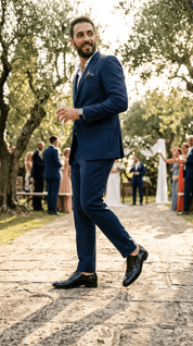Scarpa uomo elegante in saffiano nero. - TreemmeCreazioni