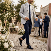 Scarpa uomo elegante in saffiano nero. - TreemmeCreazioni