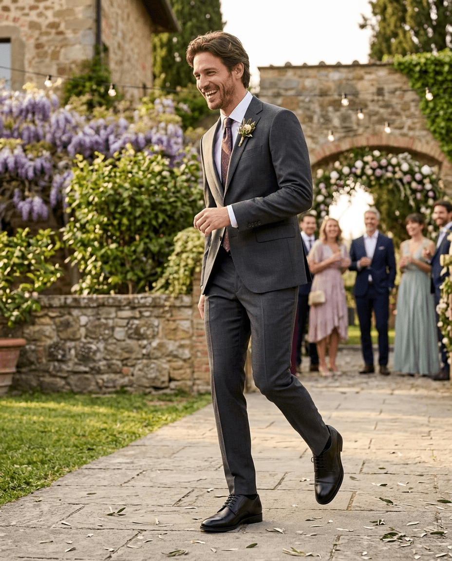 Scarpa uomo elegante in vitello nero - TreemmeCreazioni