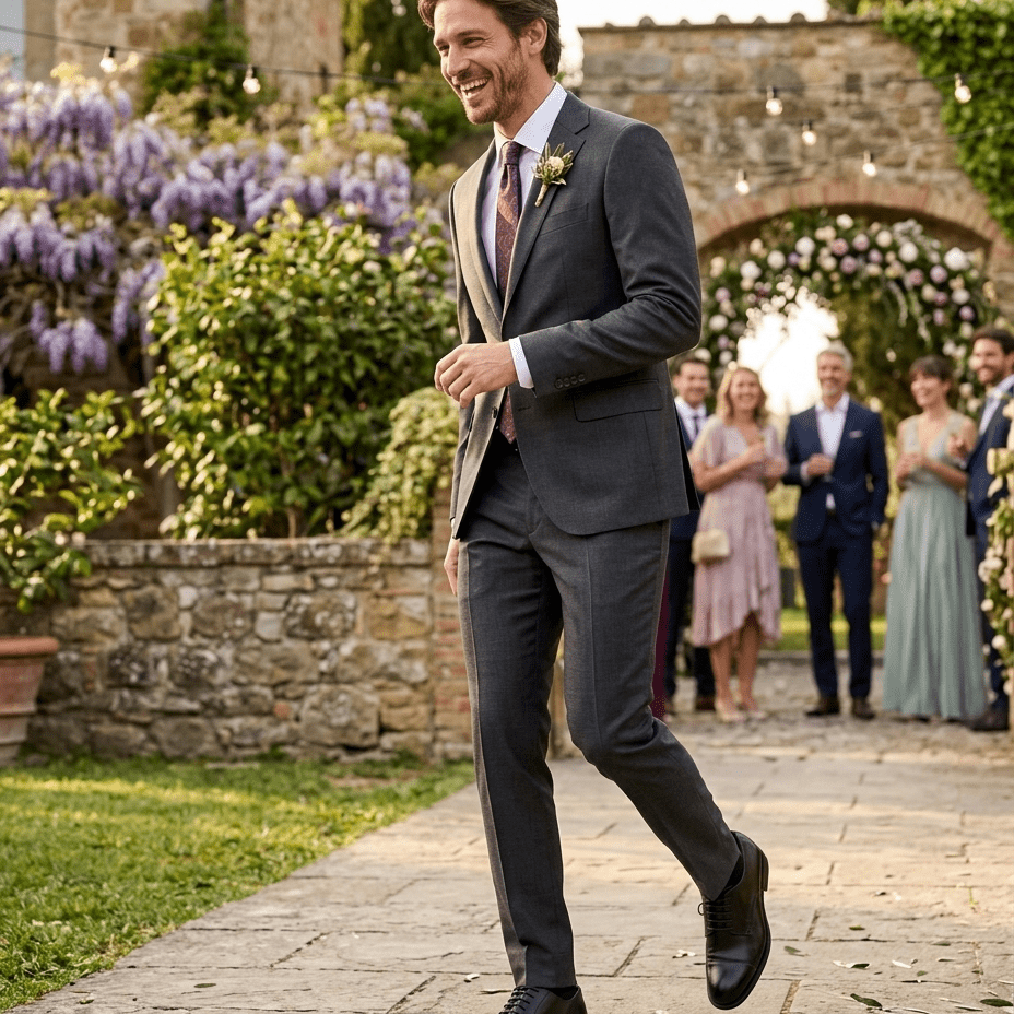 Scarpa uomo elegante in vitello nero - TreemmeCreazioni