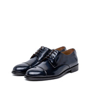 Scarpa uomo elegante in vitello spazzolato blu - TreemmeCreazioni