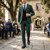 Scarpa uomo elegante in vitello spazzolato nero - TreemmeCreazioni