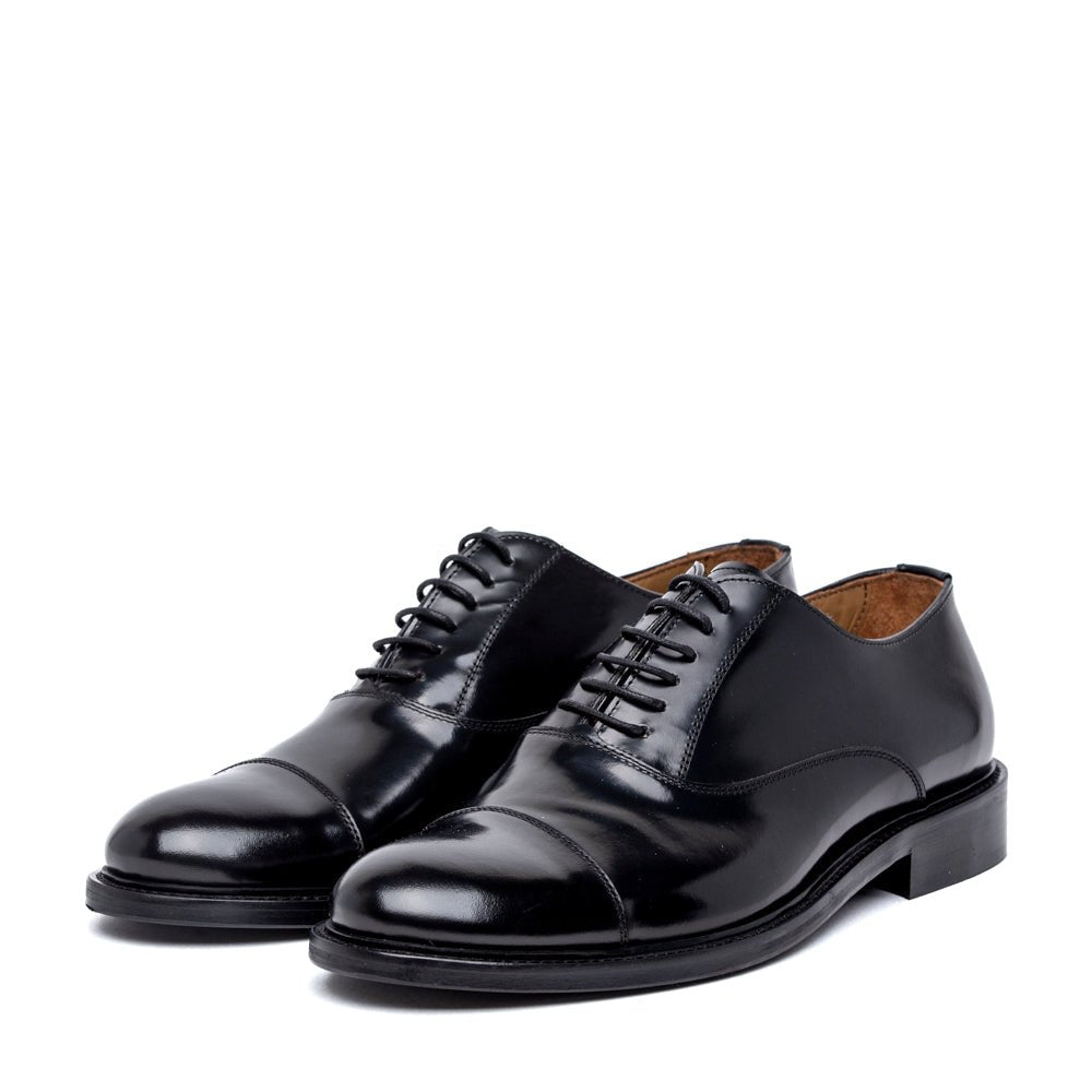 Scarpa uomo elegante in vitello spazzolato nero - TreemmeCreazioni