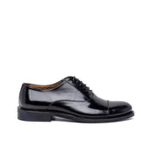 Scarpa uomo elegante in vitello spazzolato nero