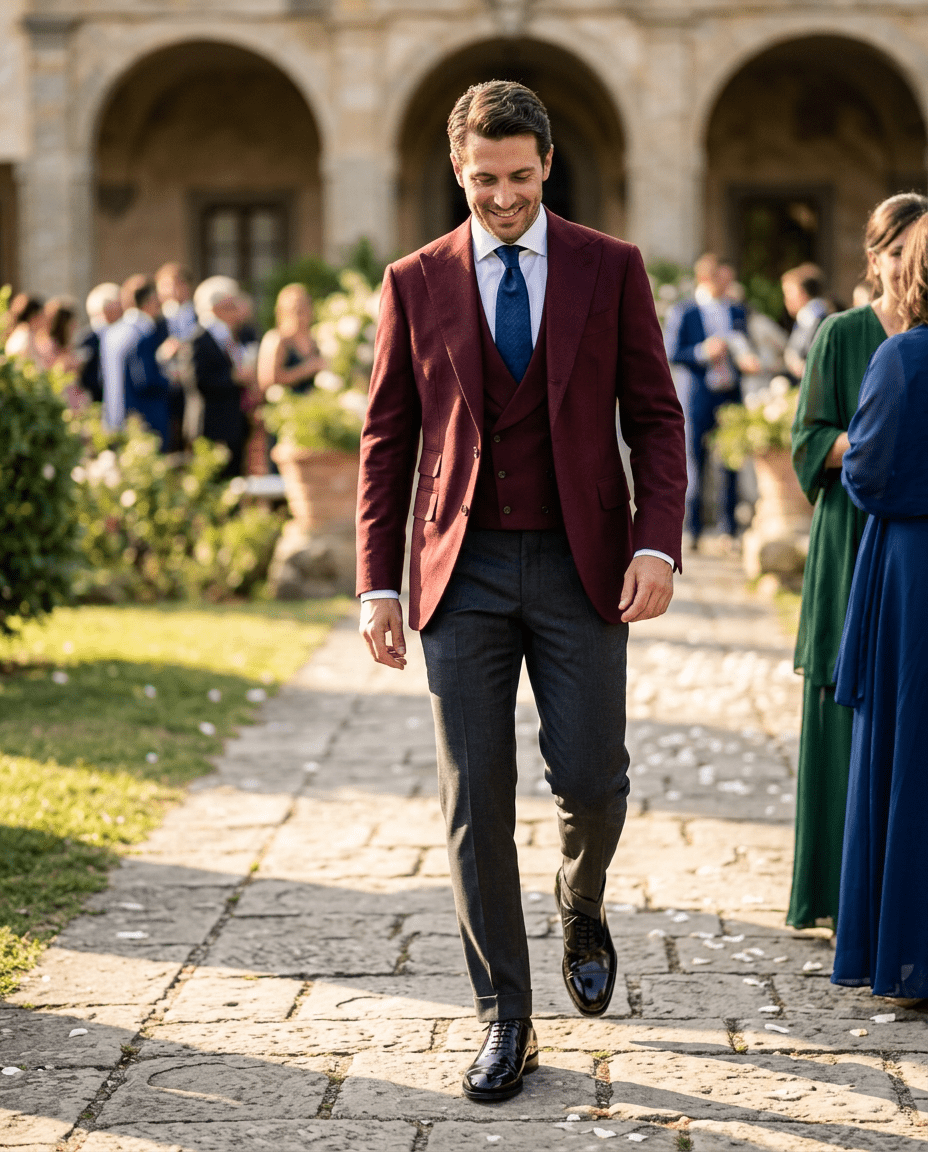 Scarpa uomo elegante in vitello spazzolato nero - TreemmeCreazioni