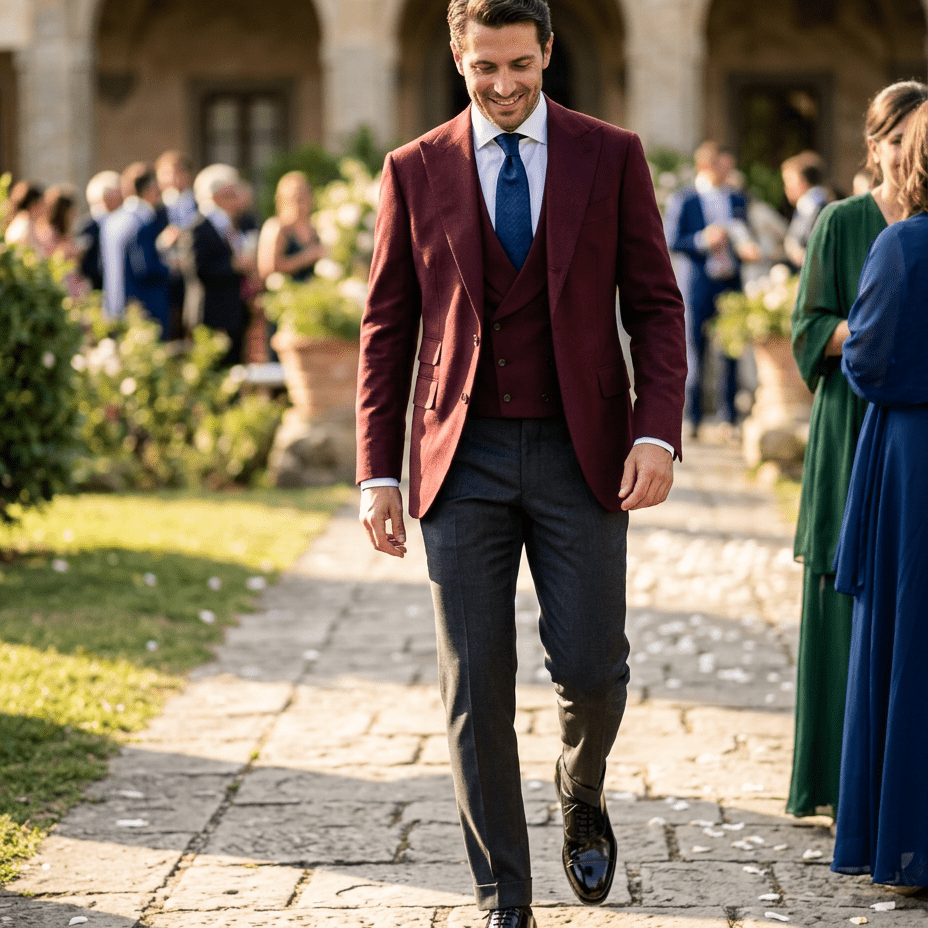 Scarpa uomo elegante in vitello spazzolato nero - TreemmeCreazioni