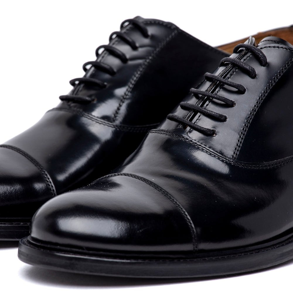 Scarpa uomo elegante in vitello spazzolato nero - TreemmeCreazioni