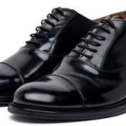 Scarpa uomo elegante in vitello spazzolato nero - TreemmeCreazioni