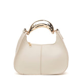 Shopper a mano in ecopelle burro.