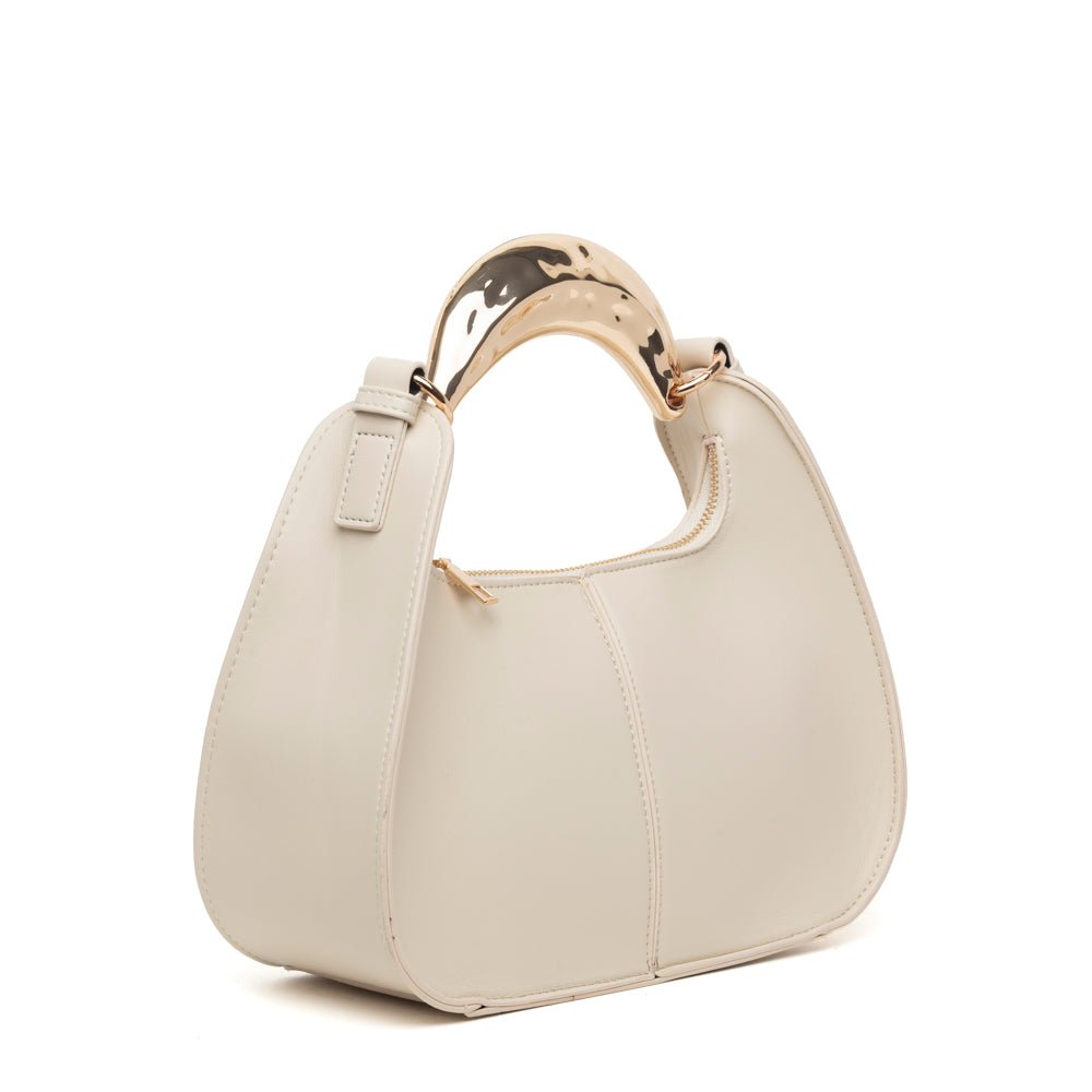Shopper a mano in ecopelle burro. - TreemmeCreazioni