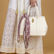 Shopper a mano in pelle burro. - TreemmeCreazioni