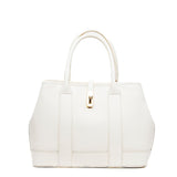 Shopper a mano in pelle burro.