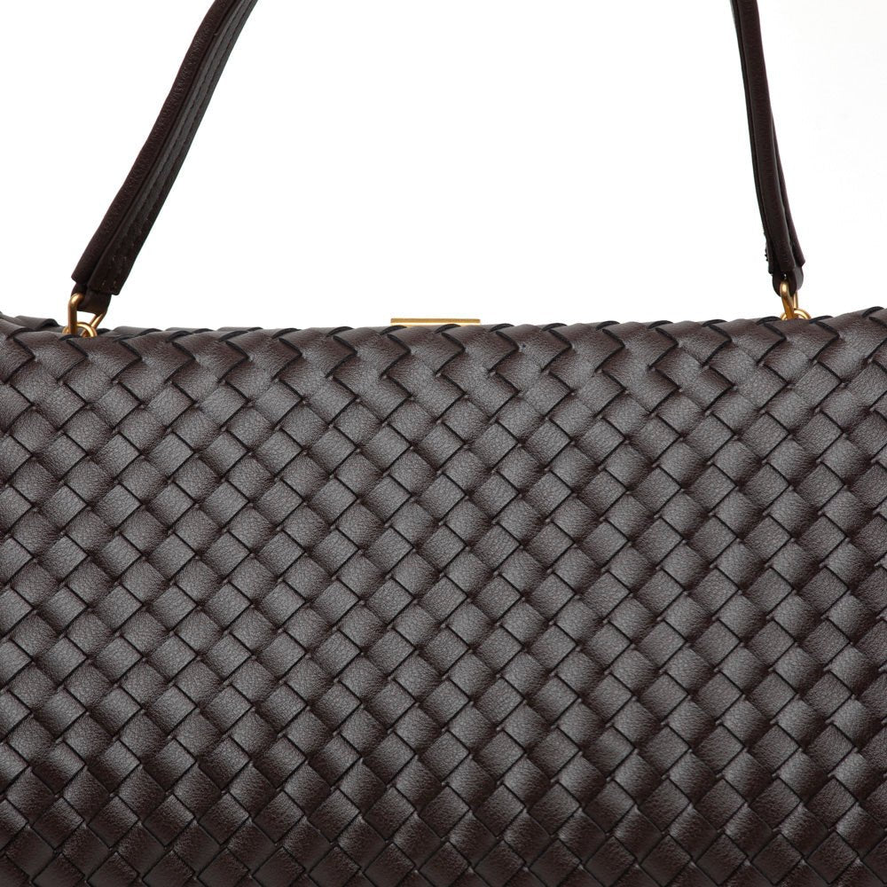 Shopper a mano in pelle intrecciata. - TreemmeCreazioni