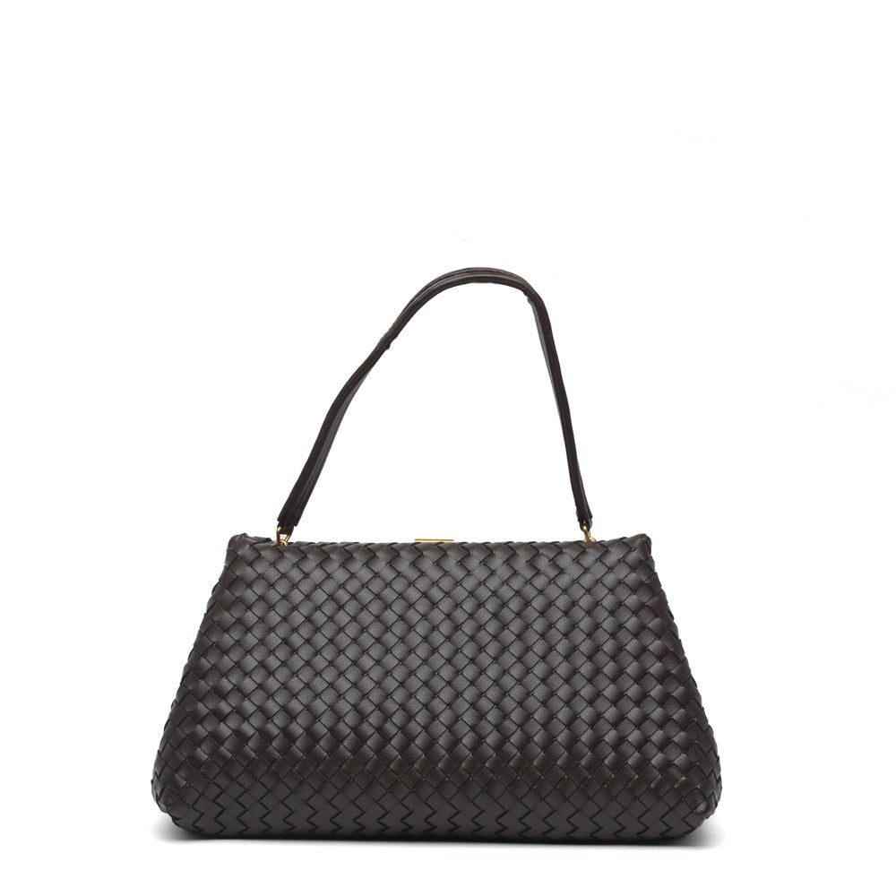 Shopper a mano in pelle intrecciata. - TreemmeCreazioni