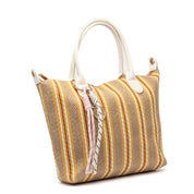 Shopper a mano in rafia colorata. - TreemmeCreazioni