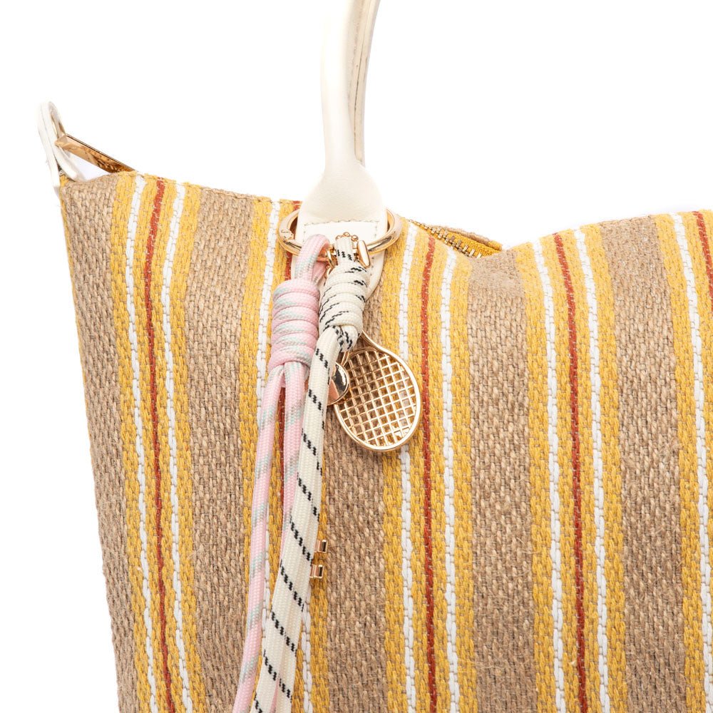 Shopper a mano in rafia colorata. - TreemmeCreazioni