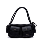 Shopper a spalla con tasche.