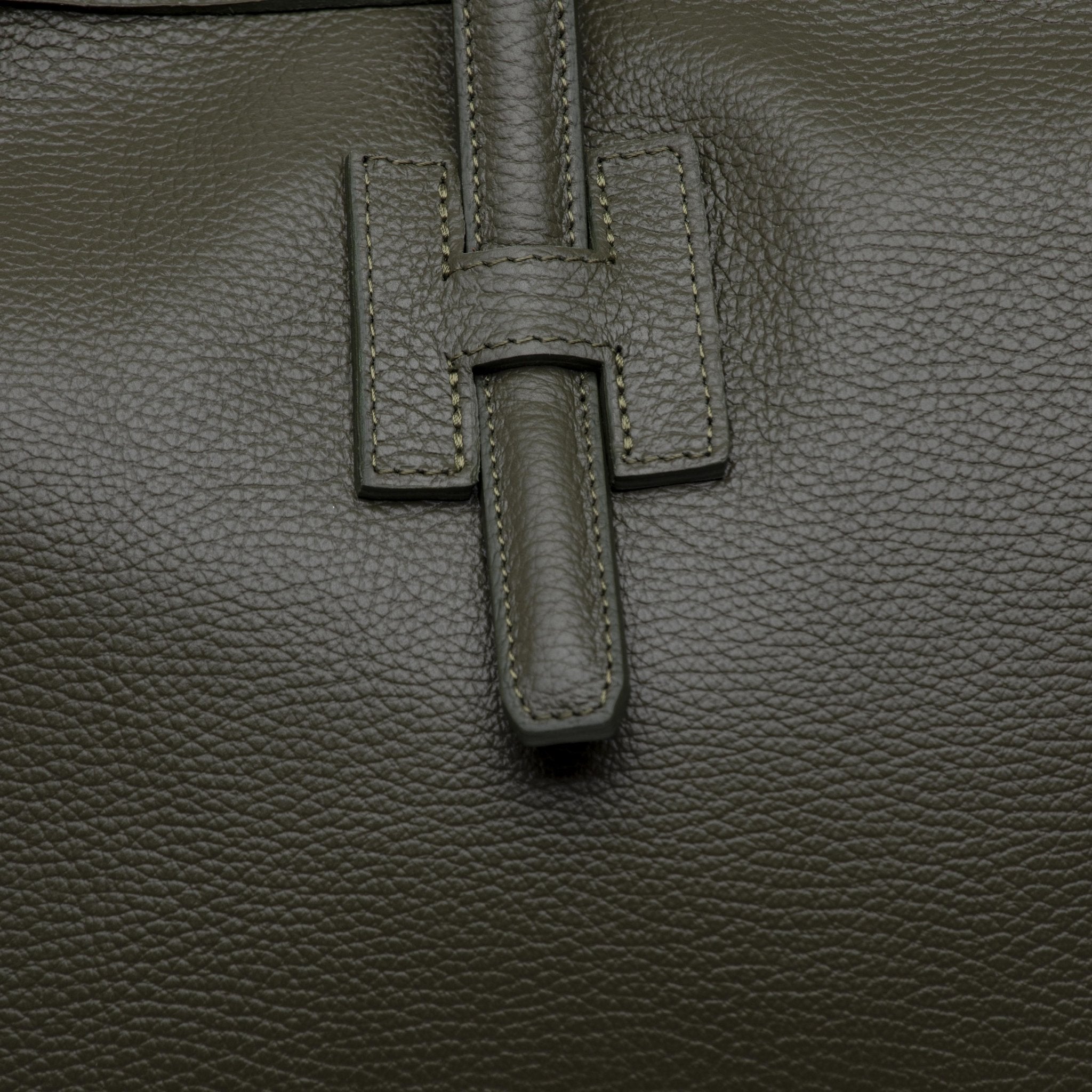 Shopper a spalla in vitello verde. - TreemmeCreazioni