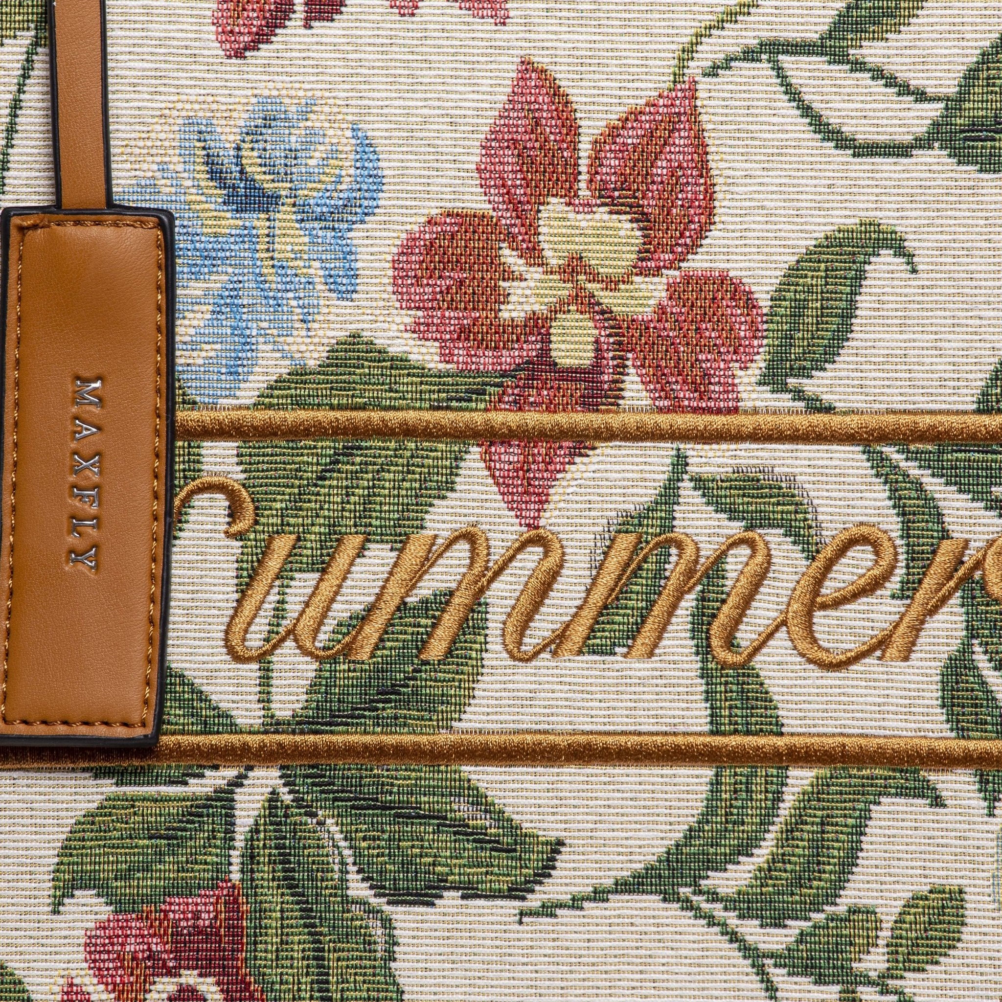 Shopper in cotone con stampa floreale. - TreemmeCreazioni