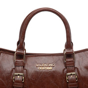 Shopper modello bauletto in naplak marrone. - TreemmeCreazioni