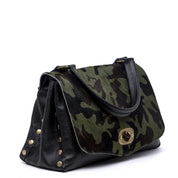 Shopper modello postina in pelle e cavallino camouflage - TreemmeCreazioni