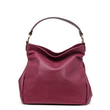 Shopper morbida in nappa malva.