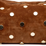 Shopping bag a spalla in camoscio cuoio. - TreemmeCreazioni