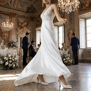 Slignback Sposa in pizzo pompidou bianco. - TreemmeCreazioni