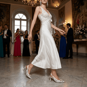 Slignback Sposa in pizzo pompidou bianco. - TreemmeCreazioni