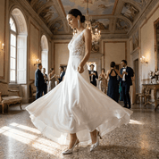 Slignback Sposa in pizzo pompidou bianco. - TreemmeCreazioni