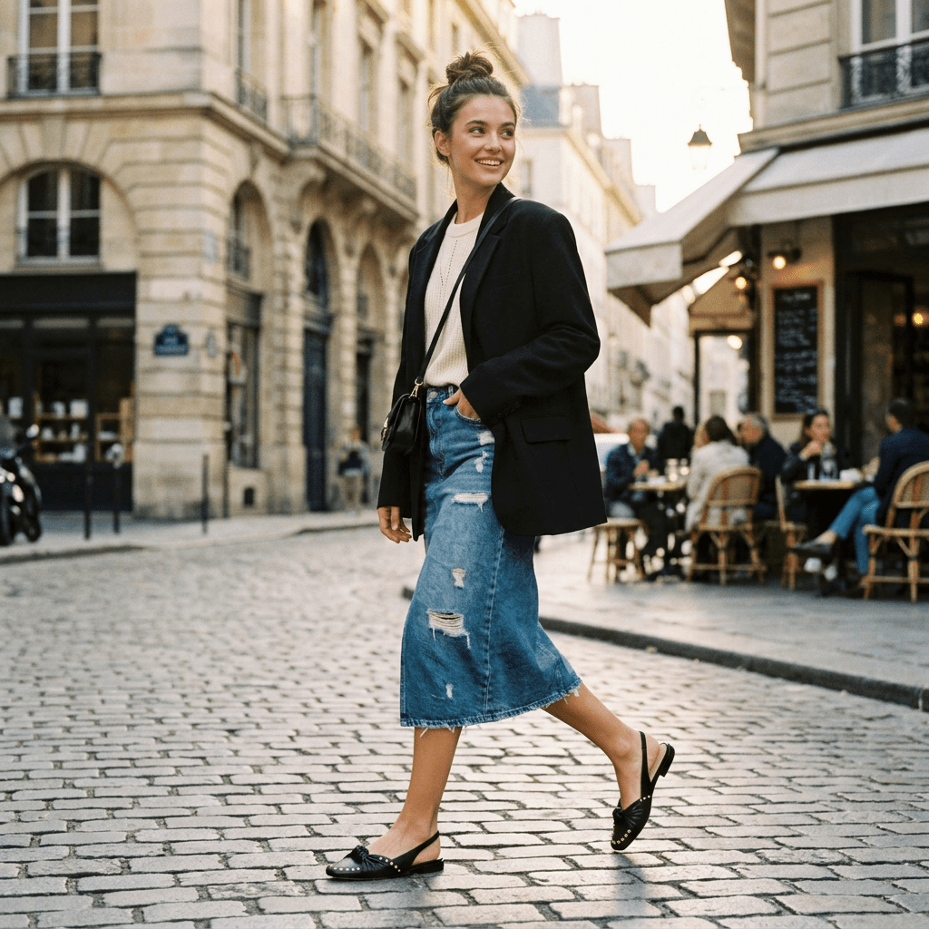 Slingback bassa con forma quadrata e nodo. - TreemmeCreazioni