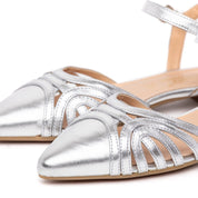 Slingback bassa in charm argento - TreemmeCreazioni