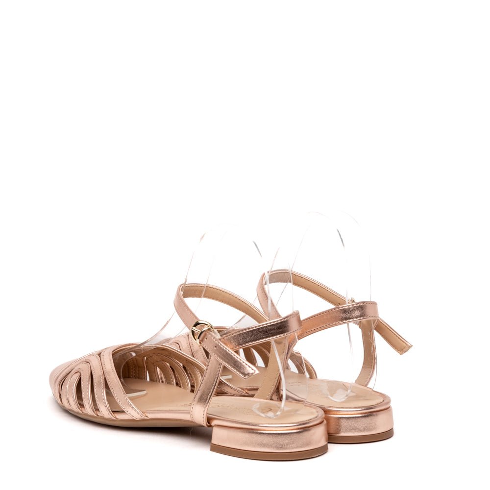 Slingback bassa in charm bronzo - TreemmeCreazioni