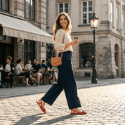 Slingback bassa in nappa rosso - TreemmeCreazioni