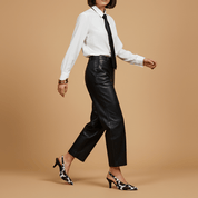 Slingback con stampa cow muccata. - TreemmeCreazioni