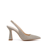 Slingback in gagliardo platino.