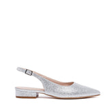 Slingback in jolier argento flat.