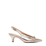 Slingback in laminato platino