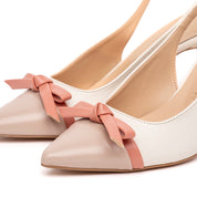 Slingback in liz burro con fiocchetto - TreemmeCreazioni
