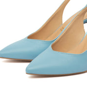 Slingback in liz celeste - TreemmeCreazioni