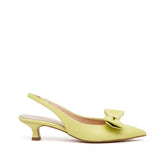 Slingback in liz lime con fiocco.