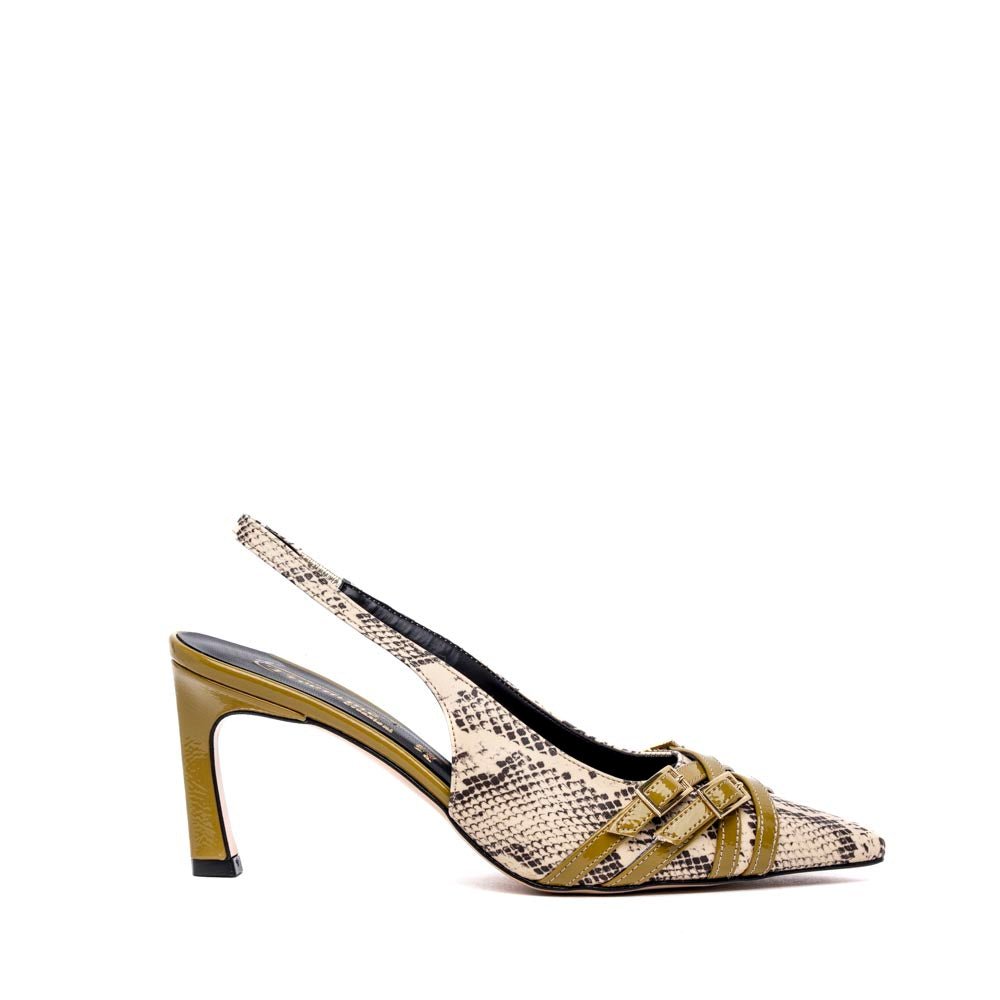 Slingback in liz pitonato - TreemmeCreazioni