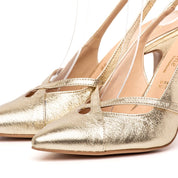 Slingback in lume platino - TreemmeCreazioni